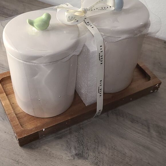 RAE Dunn Jar Set on Wood Tray - Picture 4 of 4